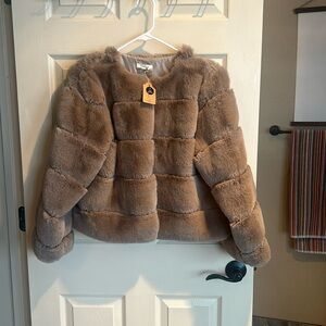 Soft fur jacket NWT from boutique - Brand is freeme